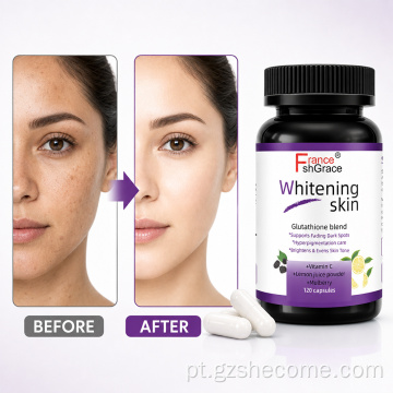 Shecome Clareador de Pele 120 Cápsulas 5000mg Antienvelhecimento